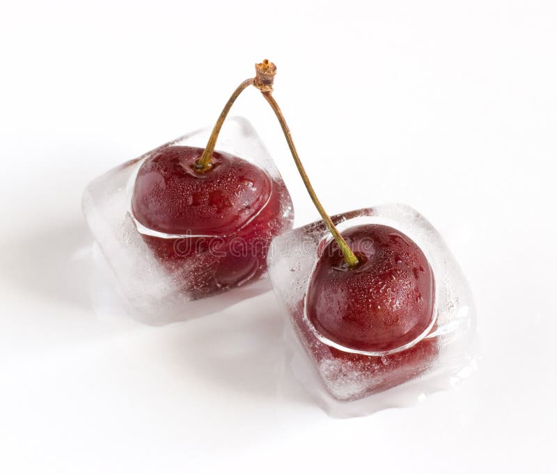 Iced cherries