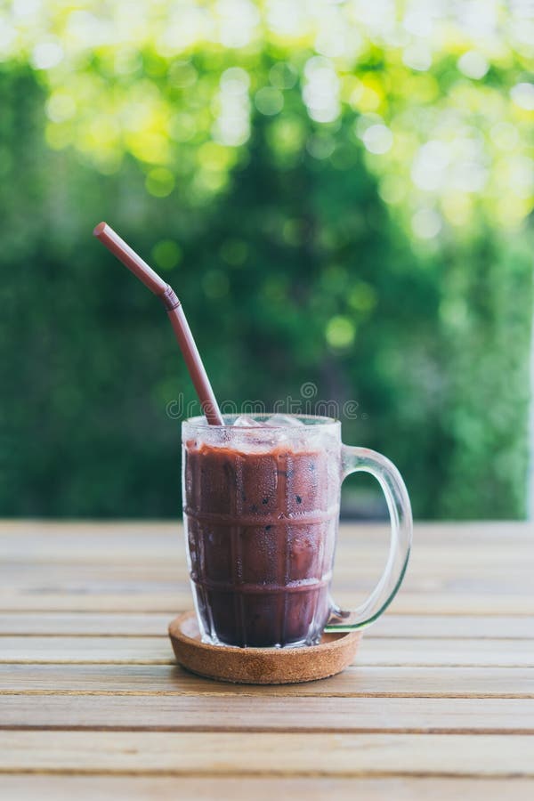 Iced chocolate drink stock image. Image of cappuccino 153426477