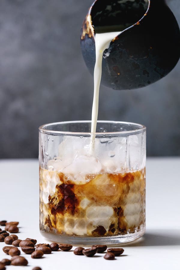 Iced coffee cocktail stock image. Image of frappe, iced - 119566545