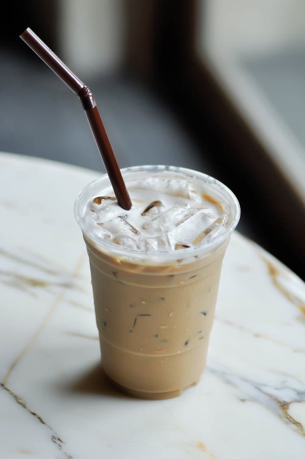 Iced Coffee , Iced Latte Coffee or Iced Cappuccino Coffee Stock Image