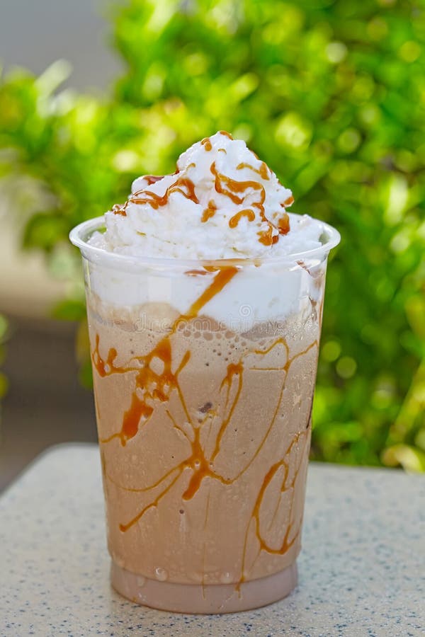 Iced kaffe fotografering för bildbyråer
