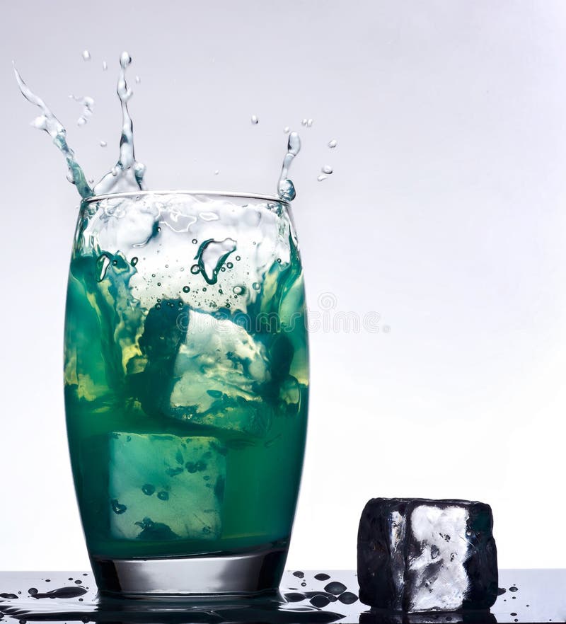 Iced Mint Flavored Drink Splash Stock Image Image of flavor, beverage