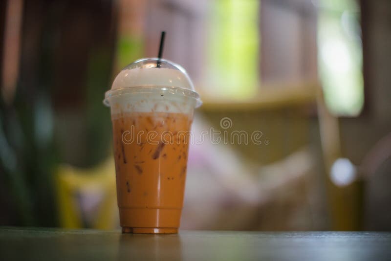 Iced red tea milk stock image. Image of delicious, iced 106319211