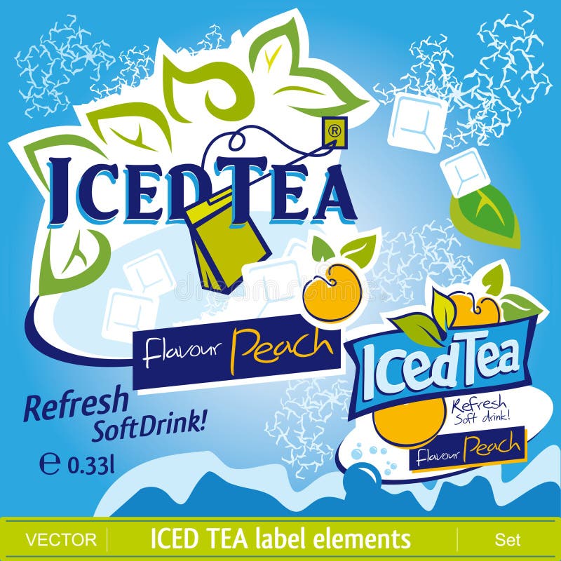 ICED TEA elements set. ICED TEA elements set