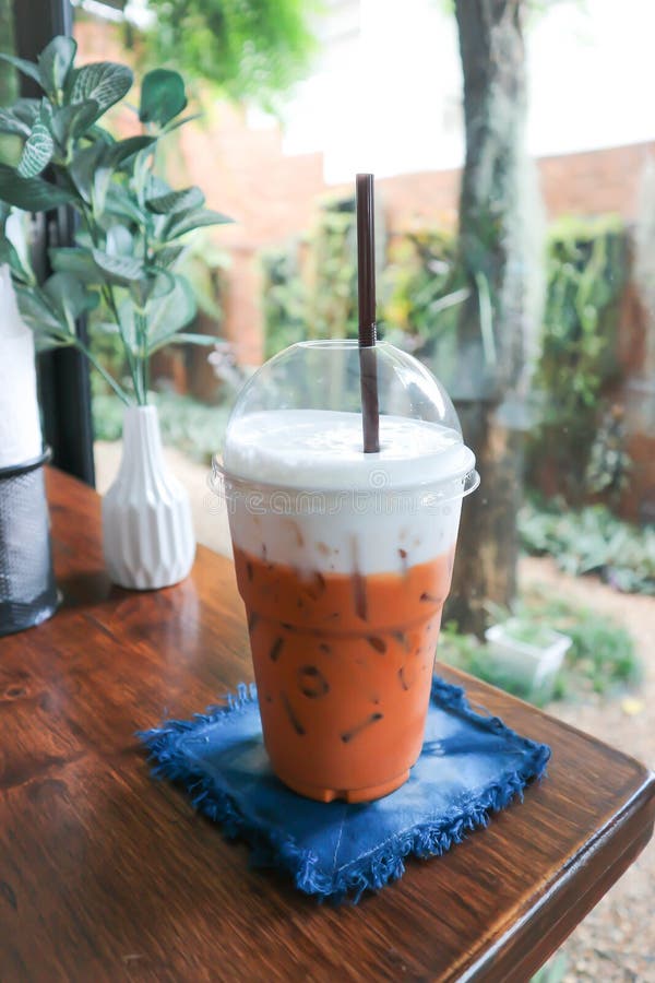 Iced Tea ,milk Tea or Thai Tea Stock Photo Image of iced, milk 154353644