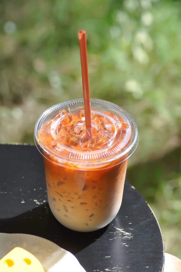 Iced Tea ,milk Tea or Thai Tea Stock Photo Image of iced, drink