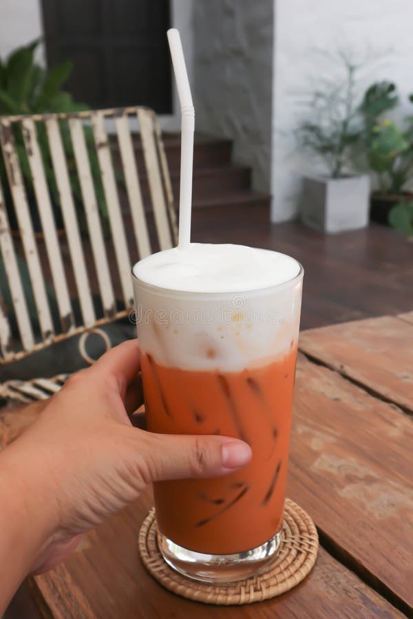 Milk Tea or Thai Tea or Bubble Tea Stock Image Image of milk, thai