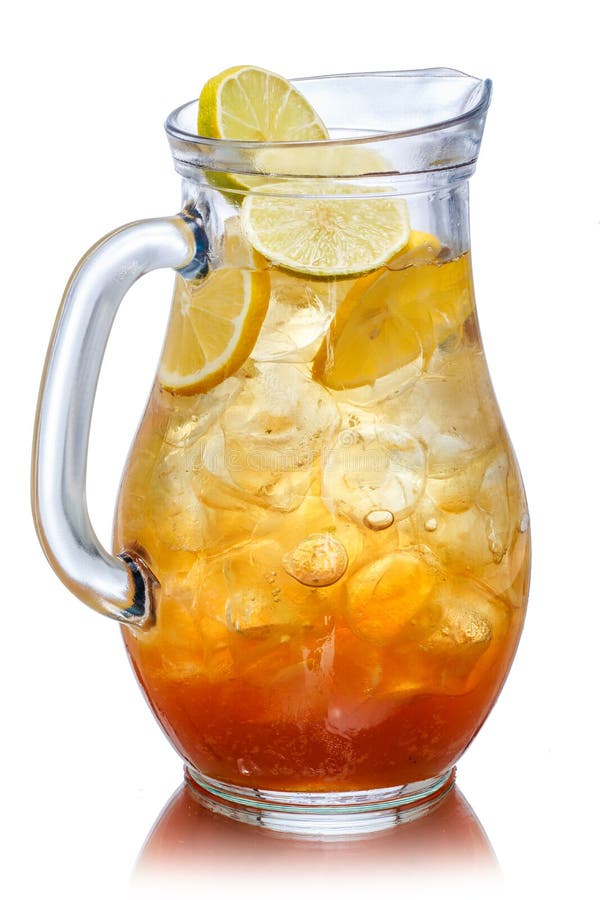 Iced tea in the pitcher stock image. Image of liquid - 44876559