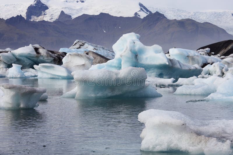 Blue iceberg floating on Jokulsarlon lagoon, Iceland. Blue iceberg floating on Jokulsarlon lagoon, Iceland