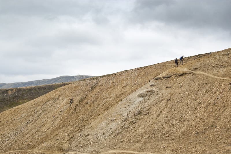 Iceland Landmannalaugar Zdjęcie Stock Obraz Złożonej Z Turystyka