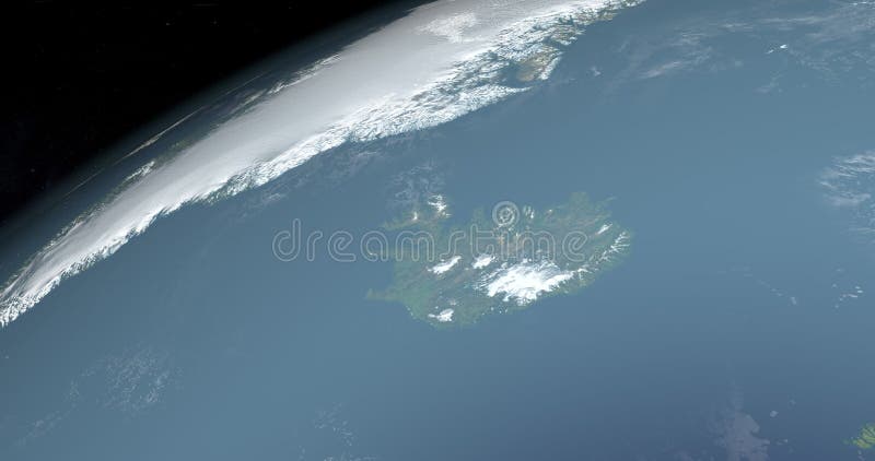 Iceland in planet earth stock footage