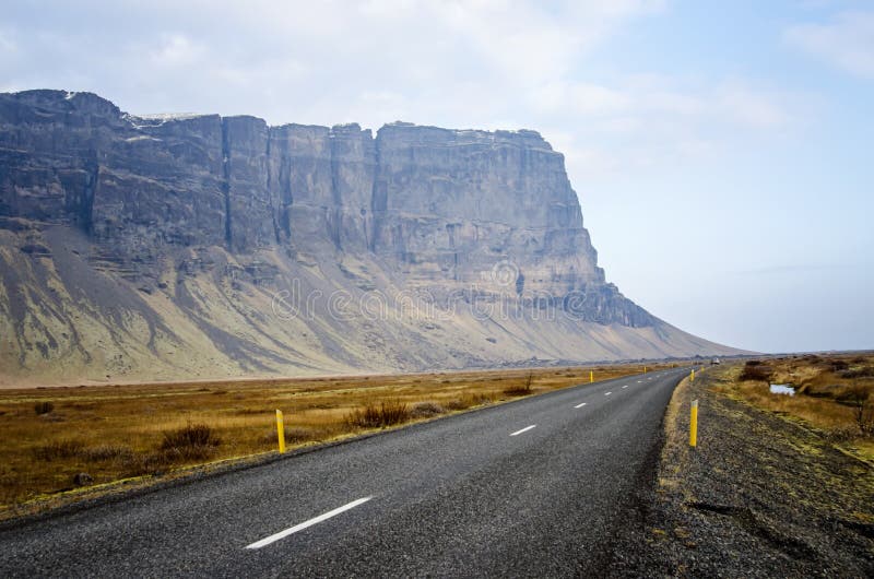 Iceland ring road stock image. Image of coastline, view 110236867