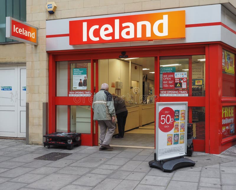 Iceland store front editorial stock photo. Image of eating 79766468