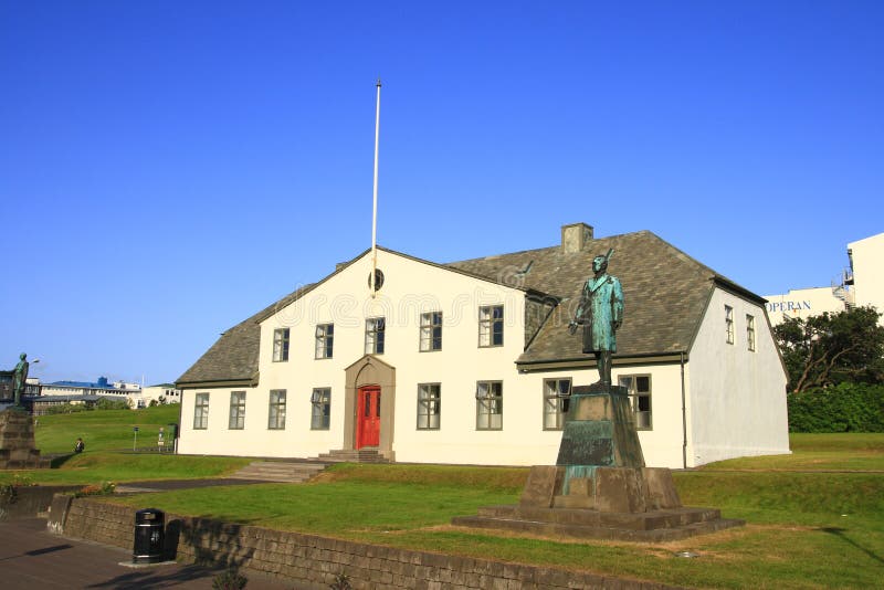 The Icelandic Government Buildings Stock Photo Image of arctic, lake