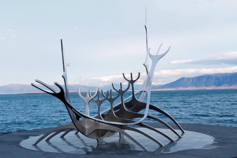 Icelandic statue viking stock image. Image of landmark 47342009