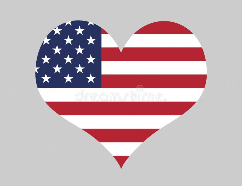 Ich liebe die USA stock abbildung. Illustration von eingebürgert 4072482