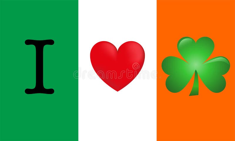 Ich liebe Irland vektor abbildung. Illustration von auszug 23103837
