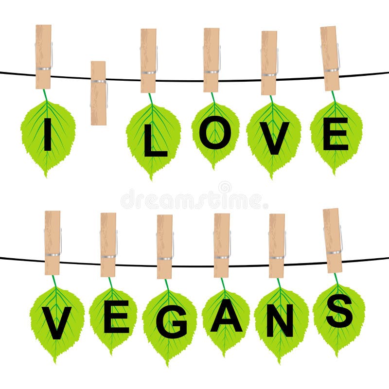ICH LIEBE Konzept der STRENGEN VEGETARIER lizenzfreie abbildung ICH LIEBE Konzept der STRENGEN VEGETARIER lizenzfreie abbildung