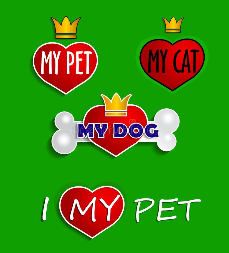 Ich liebe meinen Hund vektor abbildung. Illustration von hund 79605034