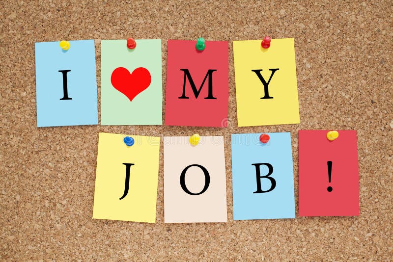 Ich liebe meinen Job stockfotos Ich liebe meinen Job stockfotos