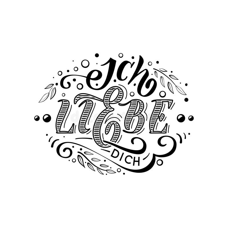 Ich liebedich vektor illustrationer Ich liebedich vektor illustrationer