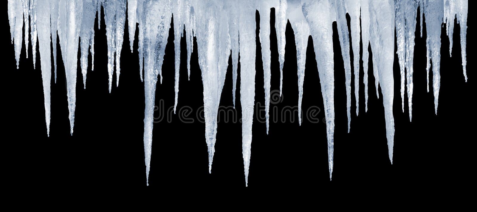 Icicles on the rod stock photo. Image of formation, curious 35550458