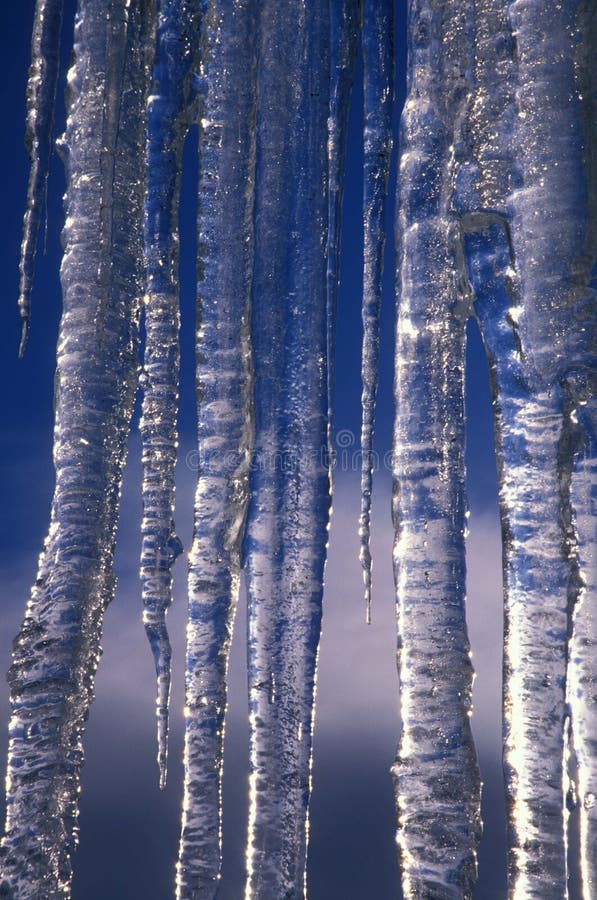 Icicles & blue sky