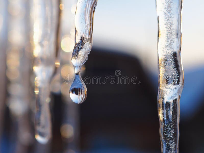 Sun Rays Melting the Snow on Top of a Mountain Stock Photo Image of