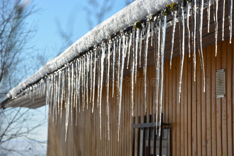 Icicles on the roof