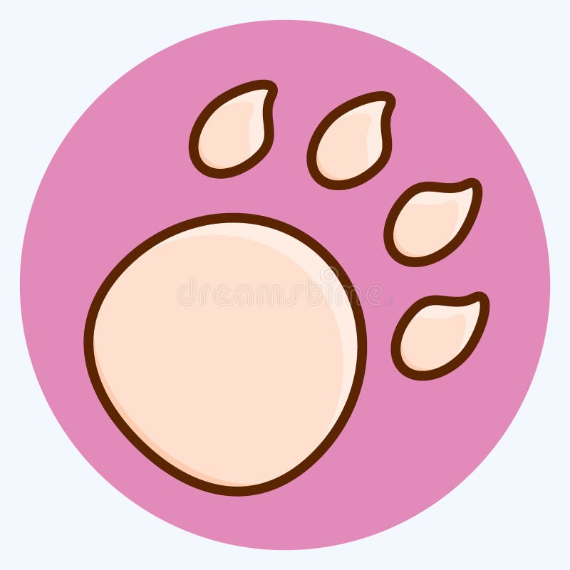 Icon Animal Track. suitable for education symbol. flat style. simple design editable. design template vector. simple illustration vector illustration