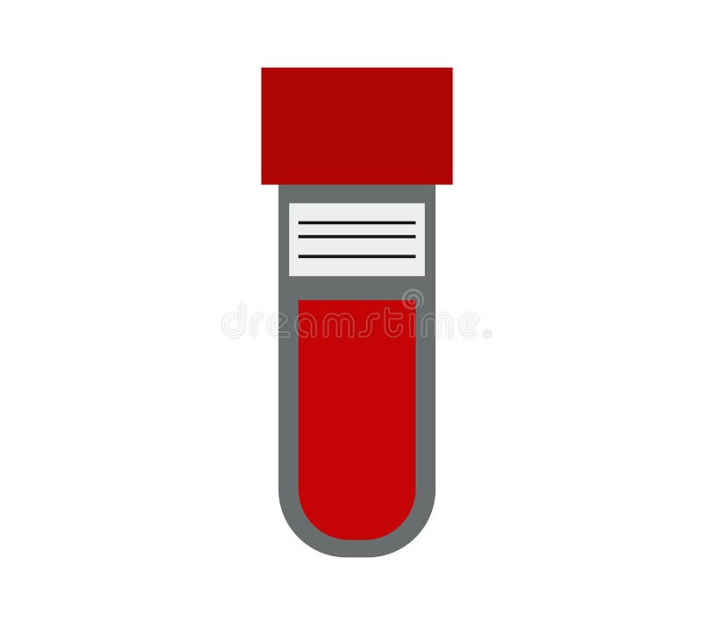 Icon of Blood Container Illustrated Stock Illustration Illustration