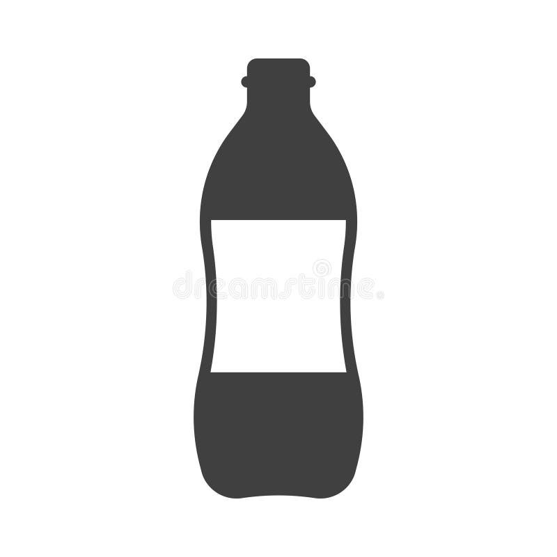 Icon a bottle of water. Vector on white background. royalty free illustration