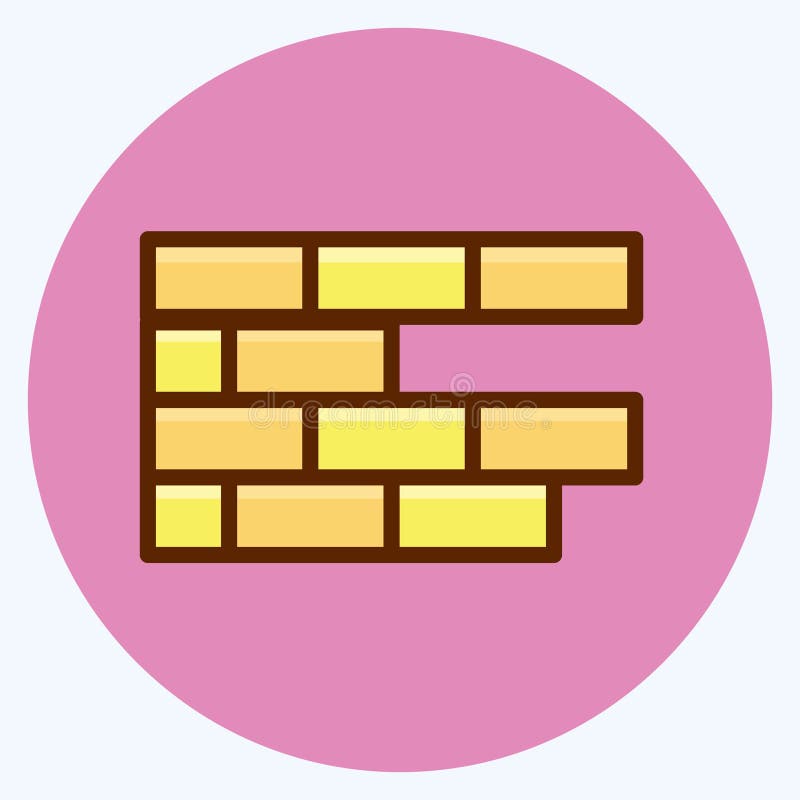 Icon Brickwork Suitable for Building Symbol Flat Style Simple Design Icon Brickwork Suitable for Building Symbol Flat Style Simple Design