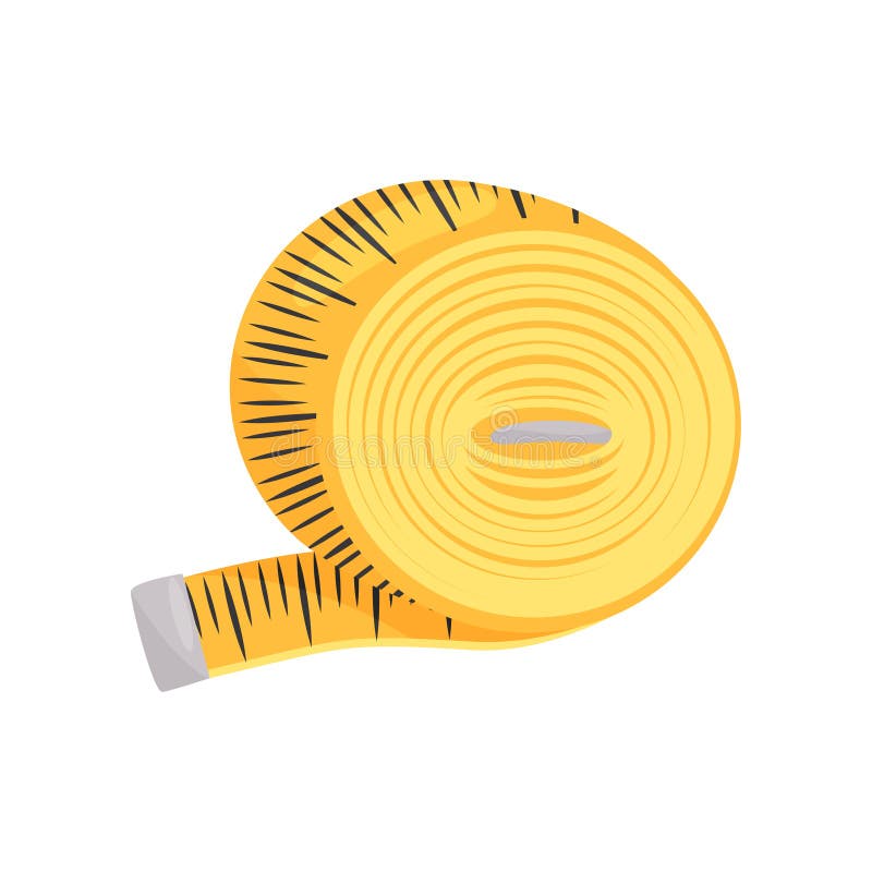 Sewing Tape. Tool for Sewing and Seamstress. Cartoon Image of a