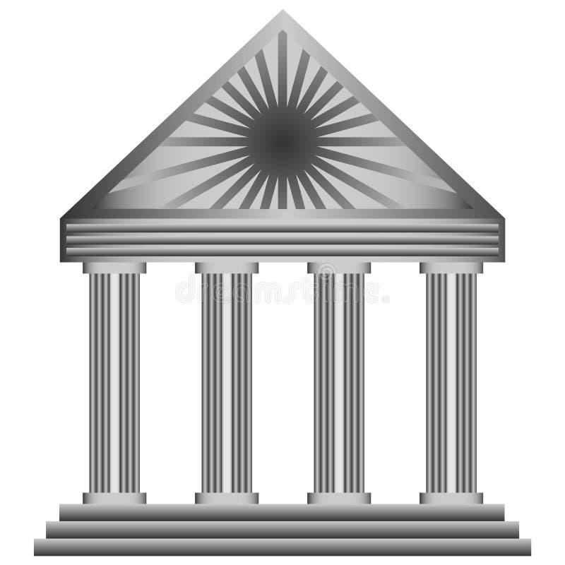 Icon building royalty free illustration