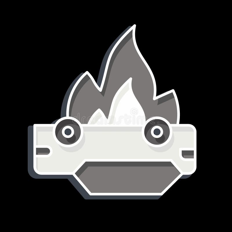 Icon Car. related to Firefighter symbol. glossy style. simple design editable. simple illustration royalty free illustration