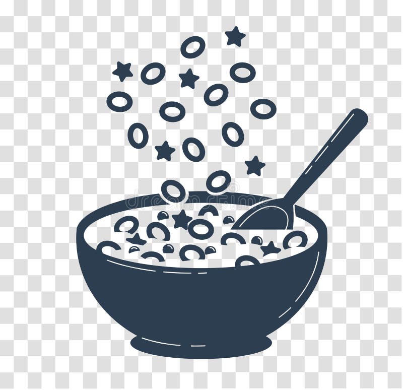 Linear Cereal Icon From Fastfood Outline Collection. Thin Line Cereal Vector Isolated On White