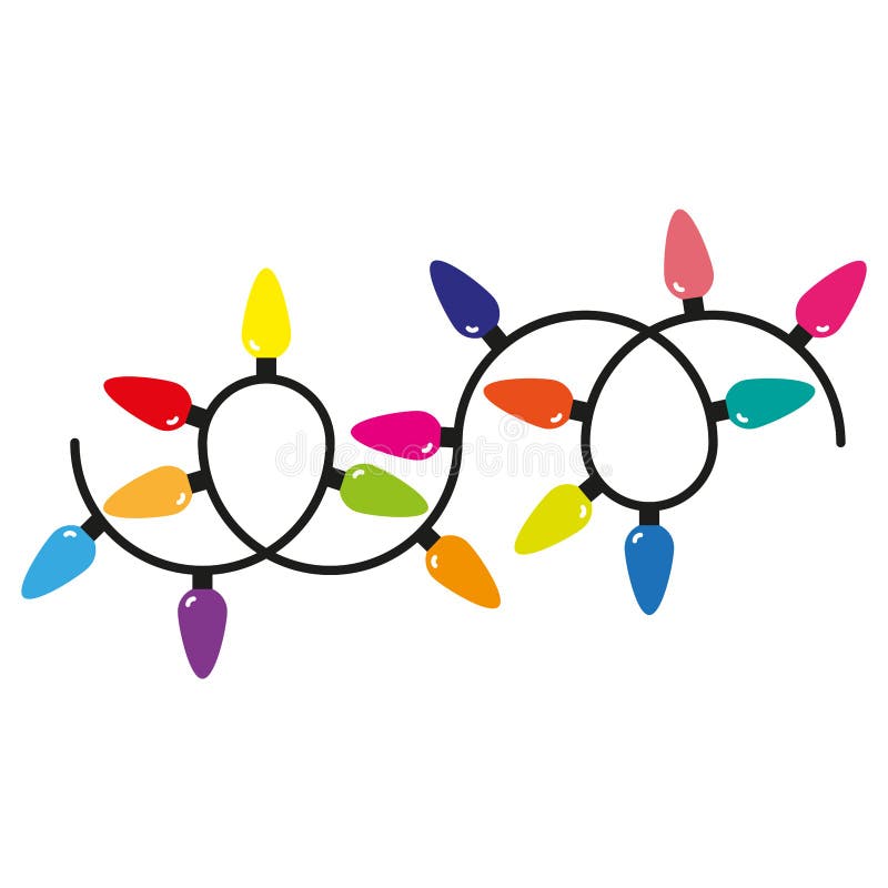 Christmas Lights Simple Background Stock Illustrations 2,494