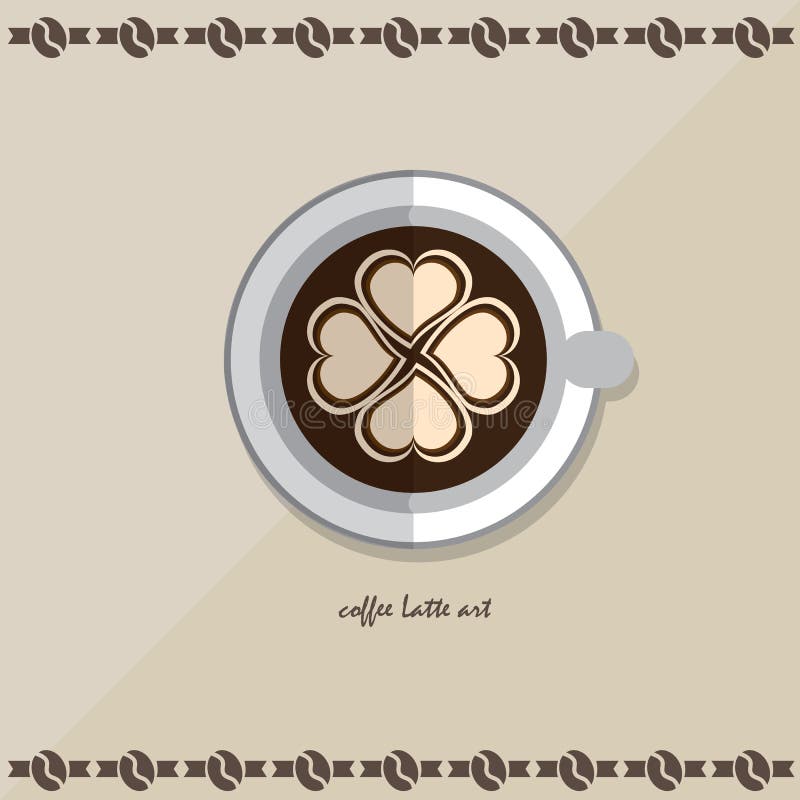 Icon coffee latte stock vector. Illustration of cafe 81437948