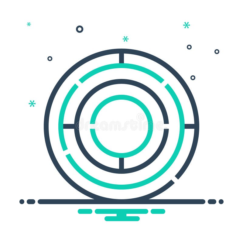 Mix icon for Complex, puzzle and difficult vector illustration