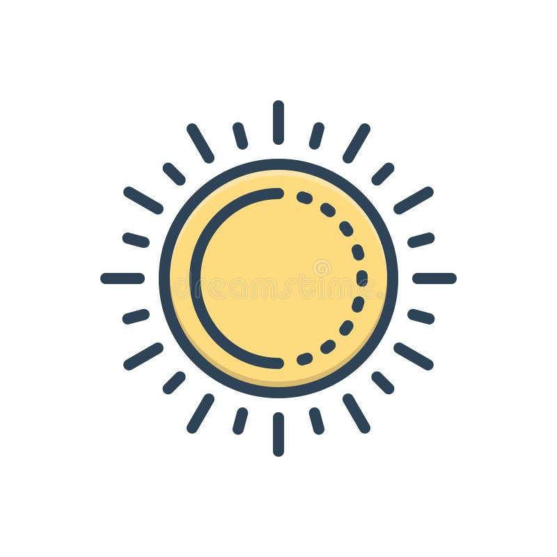 Adjust Brightness Settings Outline Icon. Signs and Symbols Can Be Used ...