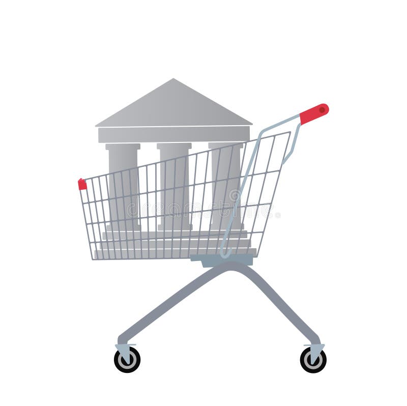 Icon of court building royalty free illustration Icon of court building royalty free illustration