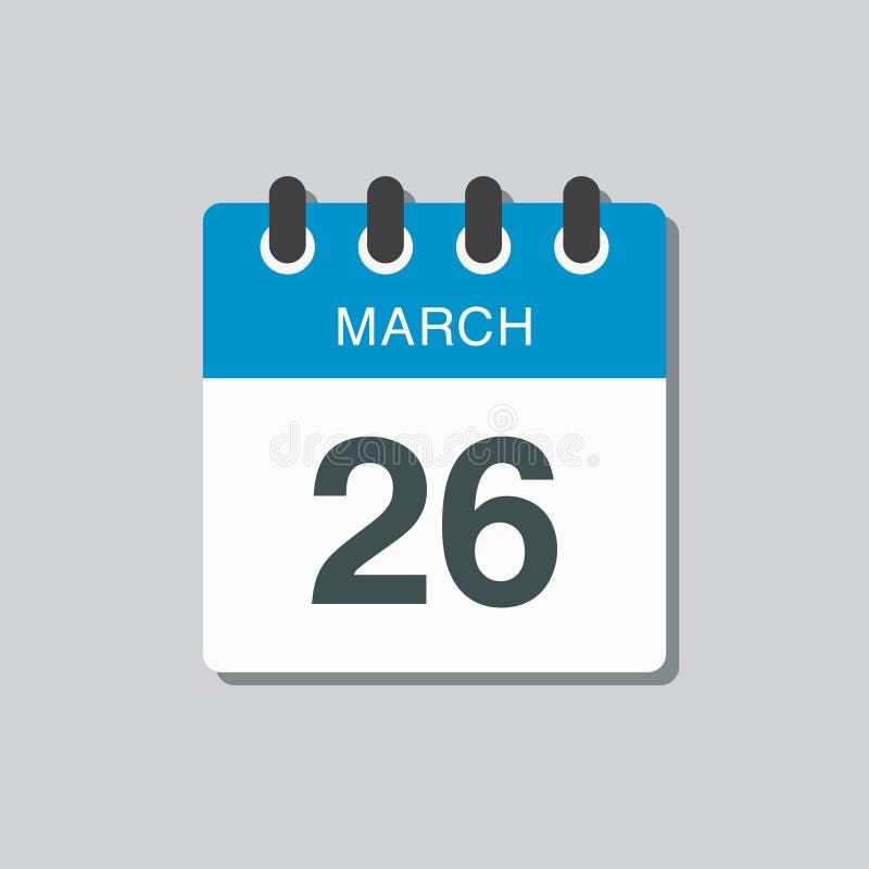 March 26th Stock Illustrations – 604 March 26th Stock Illustrations,  Vectors & Clipart - Dreamstime