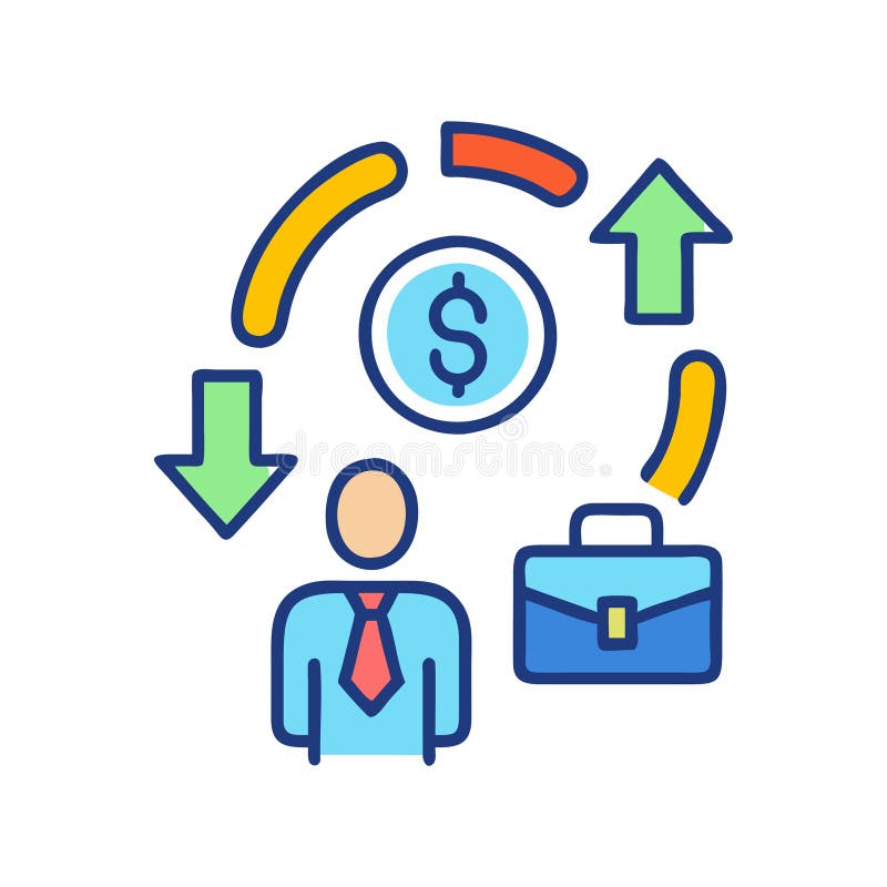 Dynamic Business Opportunity Icon stock illustration