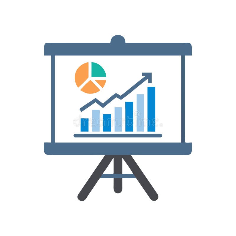 Dynamic Business Presentation Icon vector illustration