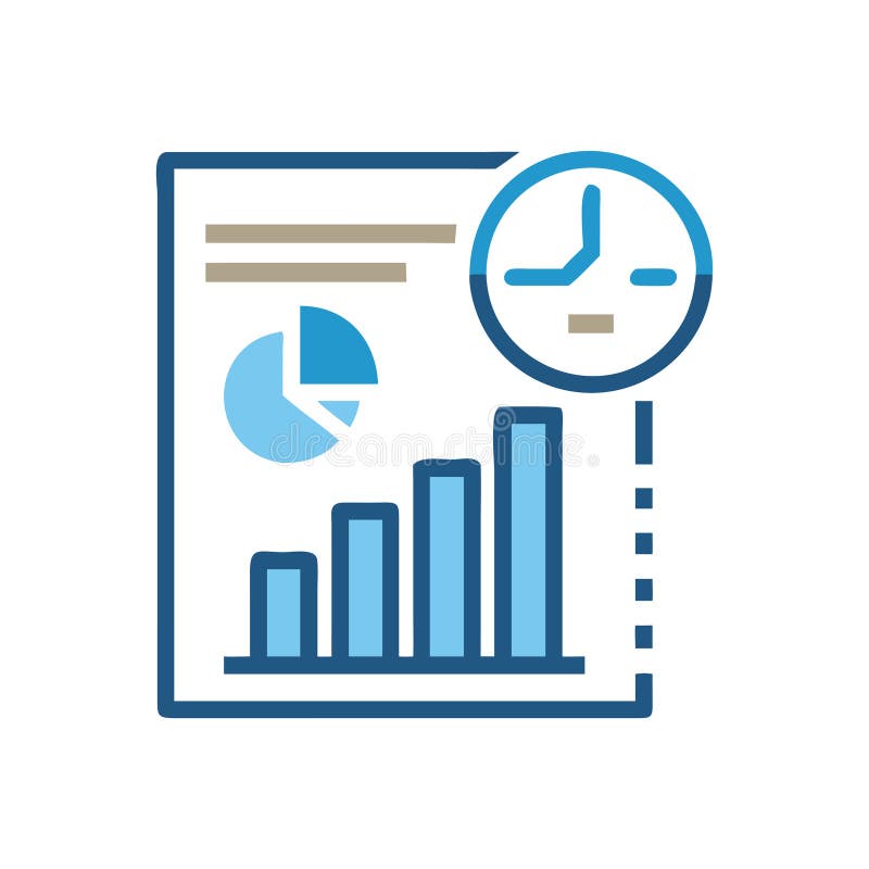 Dynamic Business Results Icon vector illustration