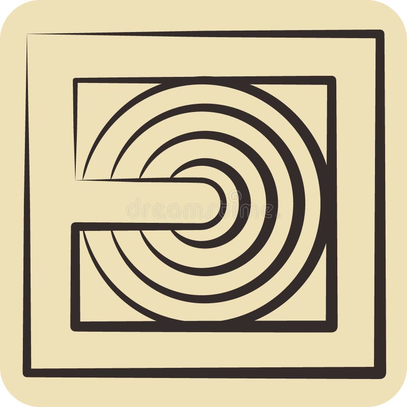 Icon Fire Hose. related to Firefighter symbol. hand drawn style. simple design. simple illustration vector illustration