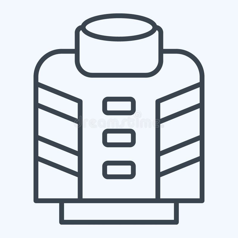 Icon Fireman. related to Firefighter symbol. line style. simple design editable. simple illustration royalty free illustration