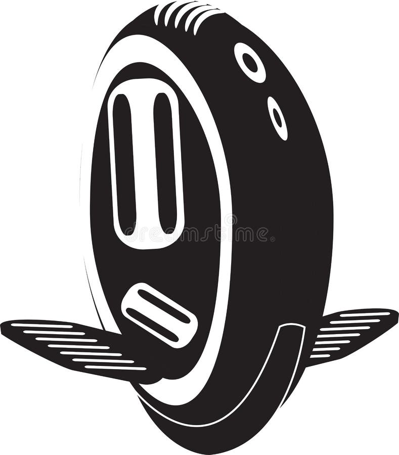 Unicycle Clipart Black And White Fish
