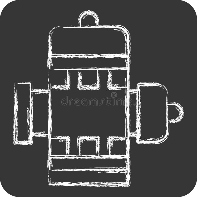 Icon Hydrant. related to Firefighter symbol. chalk Style. simple design editable. simple illustration stock illustration